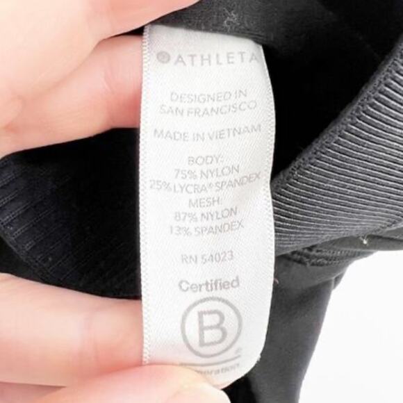 Athleta Womens Aura Heel Tight Leggings Super Soft Layer Athletic Small Black - Picture 5 of 6